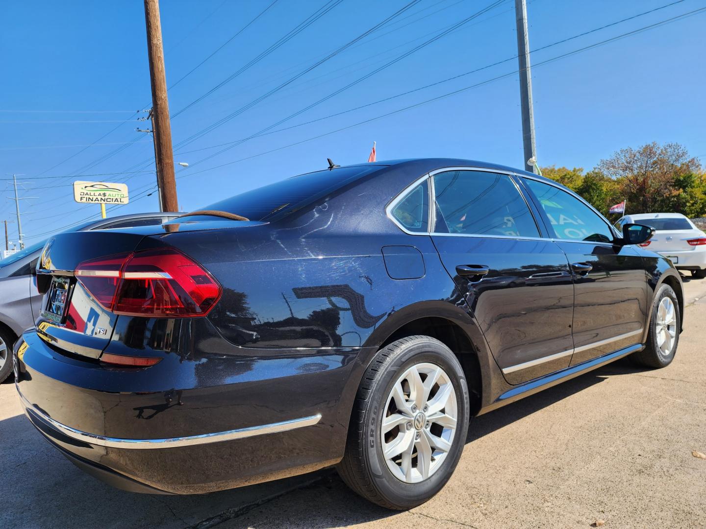 2017 BLACK /BLACK Volkswagen Passat S (1VWAT7A36HC) with an L4 engine, 6A transmission, located at 2660 S.Garland Avenue, Garland, TX, 75041, (469) 298-3118, 32.885387, -96.656776 - Welcome to DallasAutos4Less, one of the Premier BUY HERE PAY HERE Dealers in the North Dallas Area. We specialize in financing to people with NO CREDIT or BAD CREDIT. We need proof of income, proof of residence, and a ID. Come buy your new car from us today!! This is a very well cared for 2017 VW - Photo#3